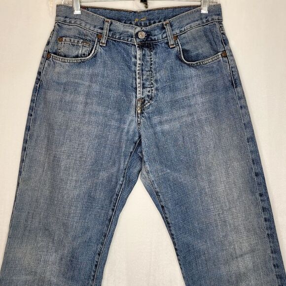7 For All Mankind Blue Relaxed Jeans Size 32 - Picture 2 of 8